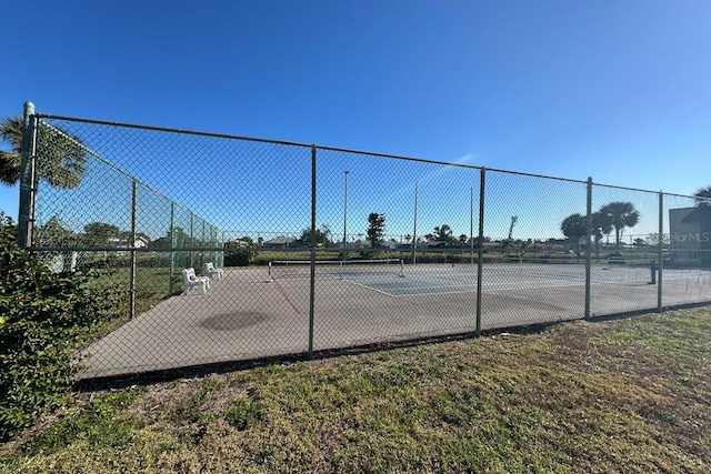 view of tennis court