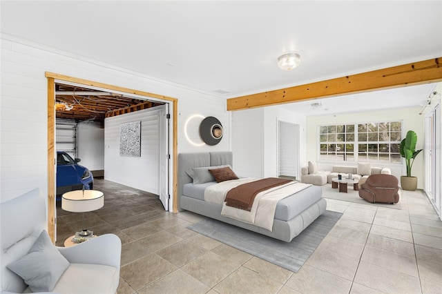 view of tiled bedroom