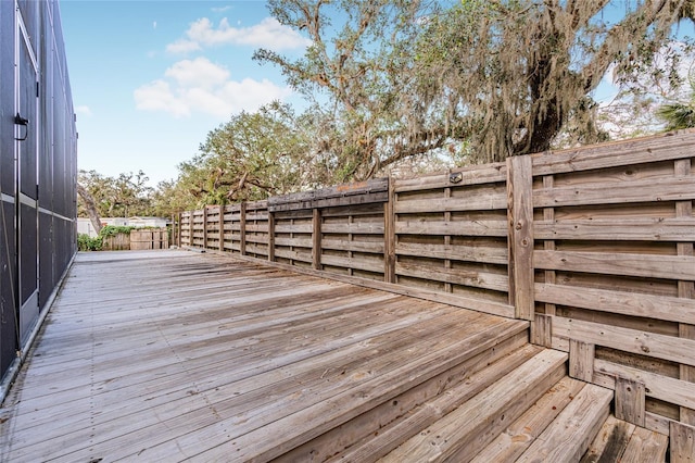 view of deck