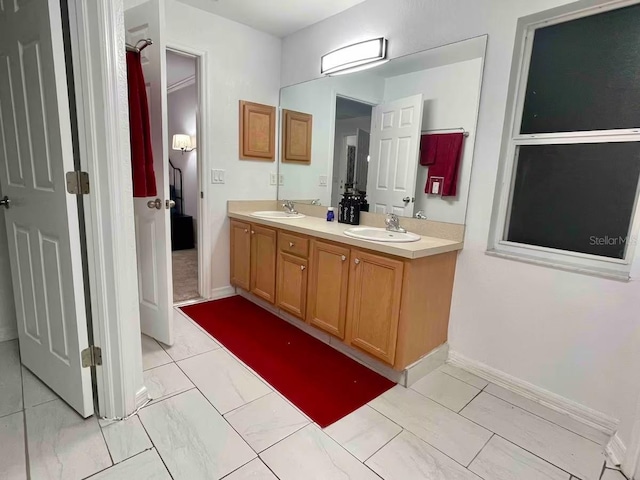 bathroom featuring vanity