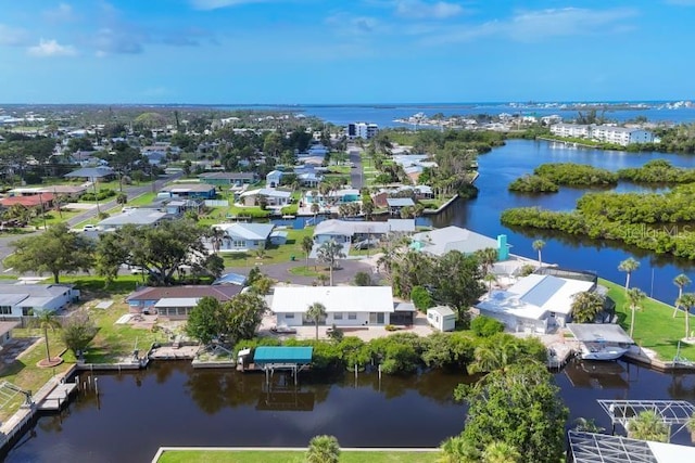 1493 Janet Pl, Englewood, FL 34223 - aerial view of residential area with a nearby body of water