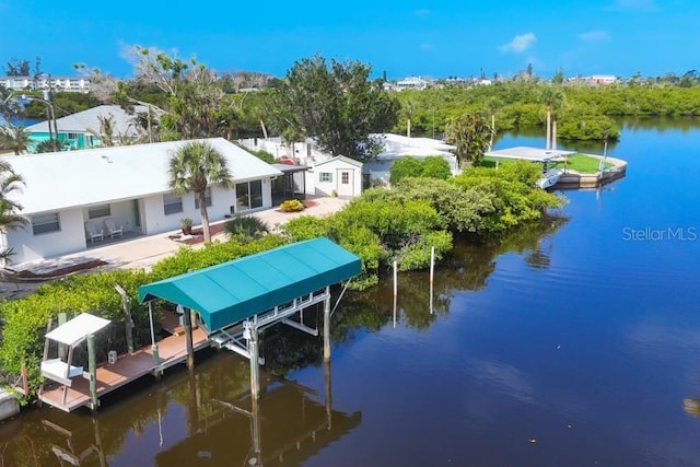 1493 Janet Pl, Englewood, FL 34223 - dock area with a water view