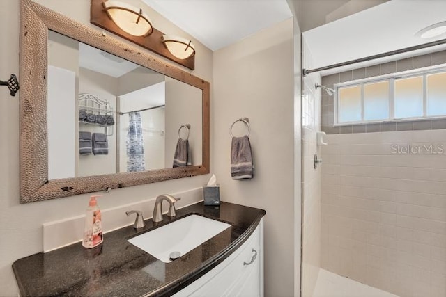 1493 Janet Pl, Englewood, FL 34223 - bathroom with a tile shower and vanity