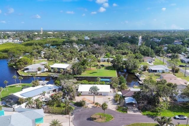 1493 Janet Pl, Englewood, FL 34223 - aerial view of residential area featuring a nearby body of water