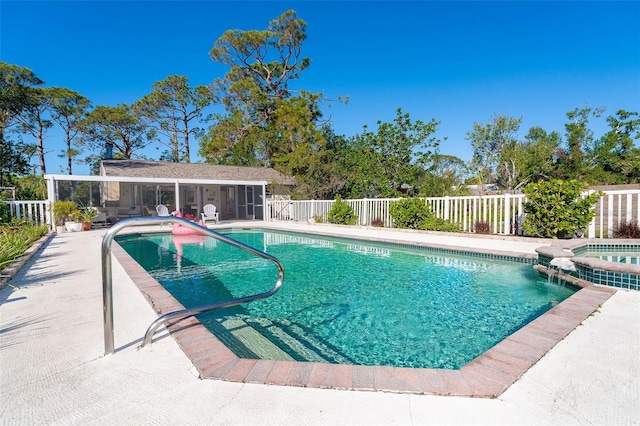 view of pool with a patio