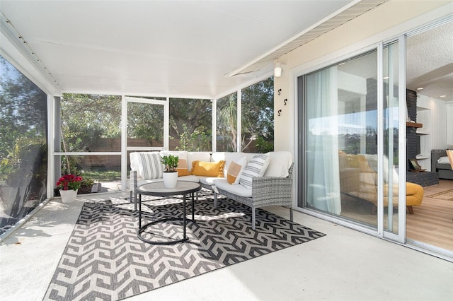 view of sunroom / solarium