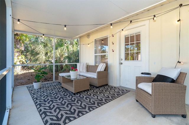 view of sunroom / solarium