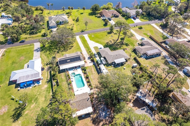 drone / aerial view featuring a residential view