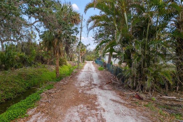 view of road