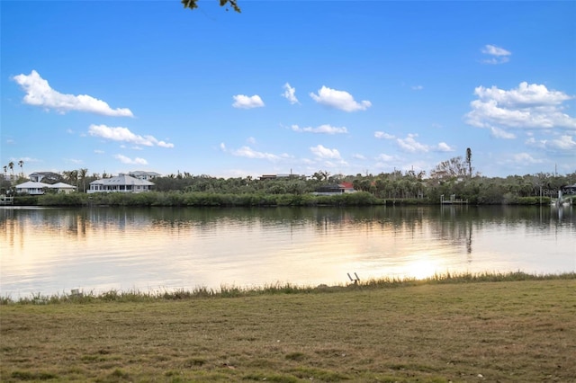 view of water feature