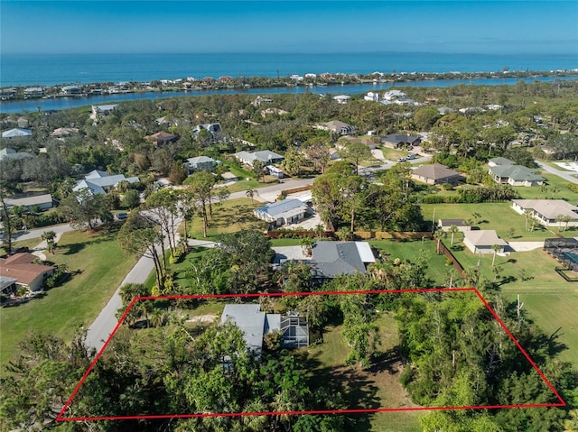 1770 Hudson St, Englewood, FL 34223 - aerial view with a water view
