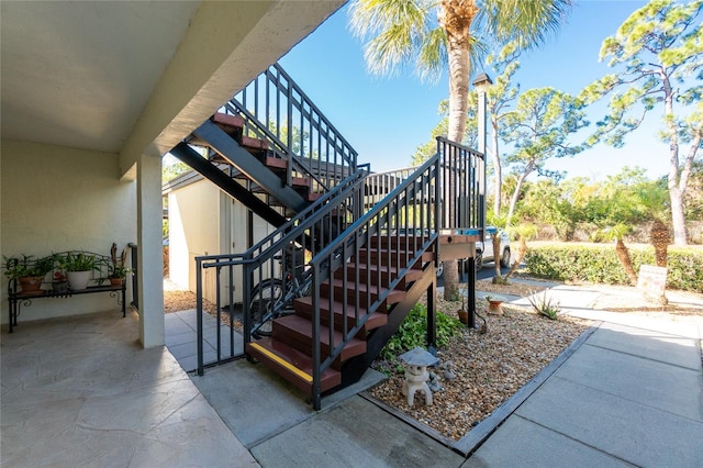 view of stairway