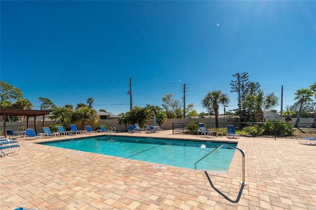 view of pool with a patio area