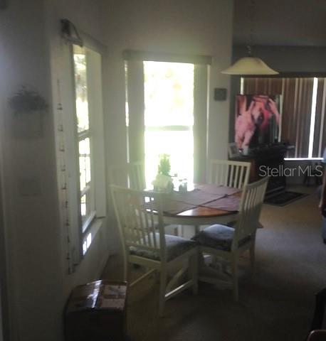 view of dining area