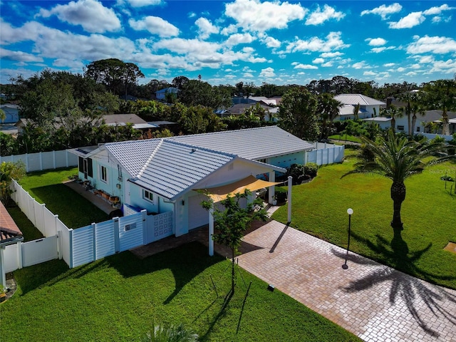 birds eye view of property