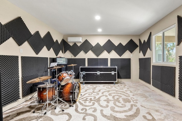 710 Albee Rd W, Nokomis, FL 34275 - miscellaneous room featuring a wall unit AC and recessed lighting