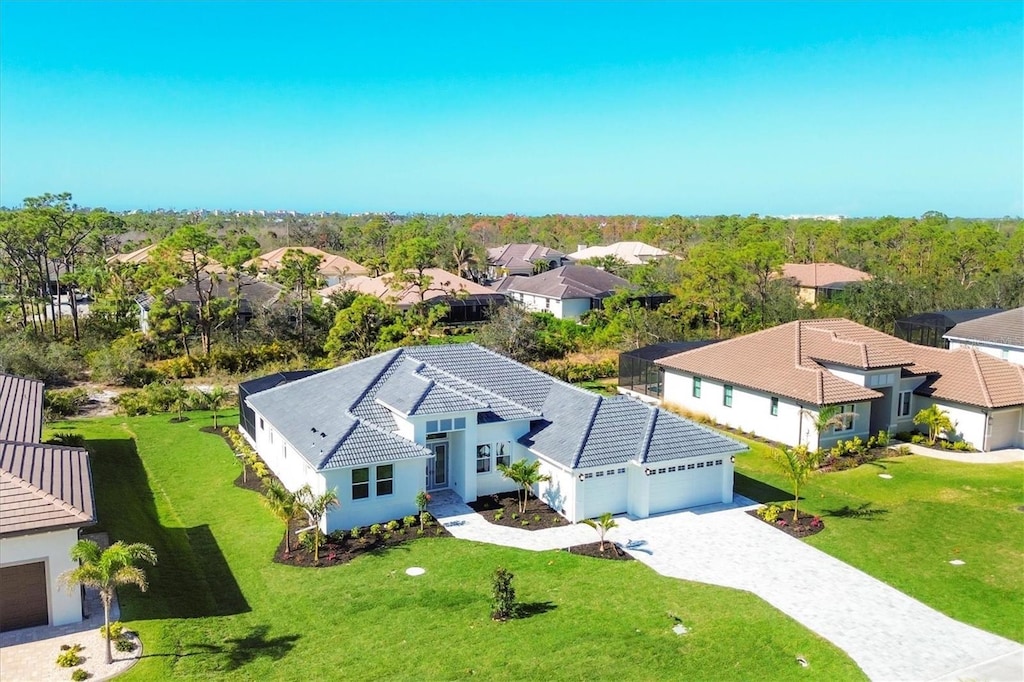 birds eye view of property