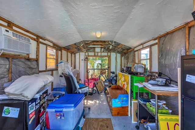 storage room featuring a wall unit AC