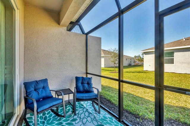 view of sunroom / solarium