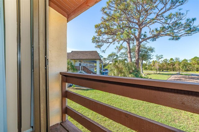 view of balcony