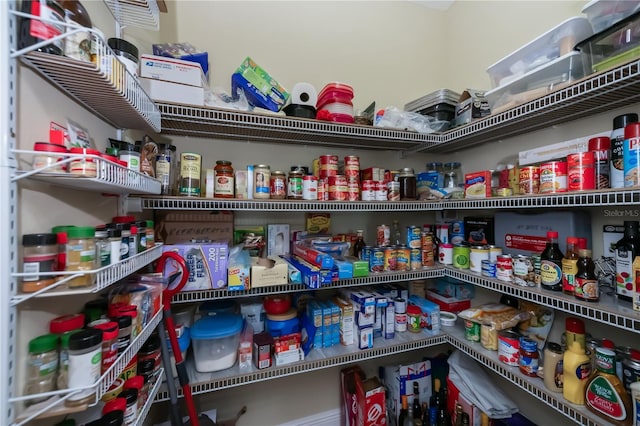 view of pantry