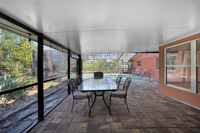 view of sunroom / solarium