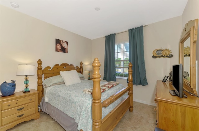 view of tiled bedroom