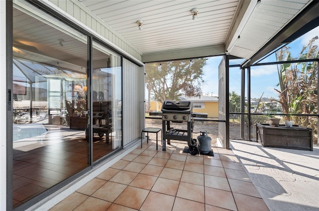 view of sunroom