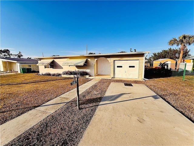 ranch-style house with a garage