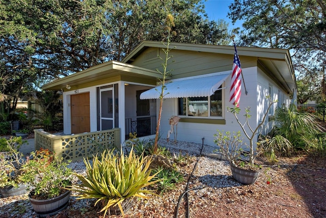 view of bungalow-style home