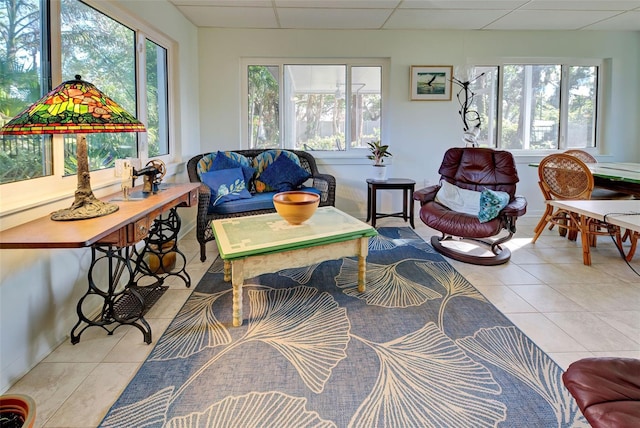 sunroom / solarium featuring a wealth of natural light