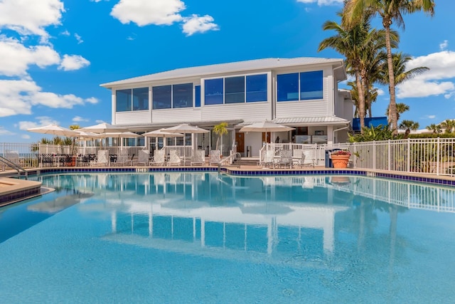 view of pool with a patio