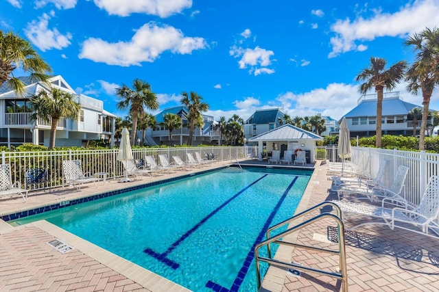 view of pool with a patio