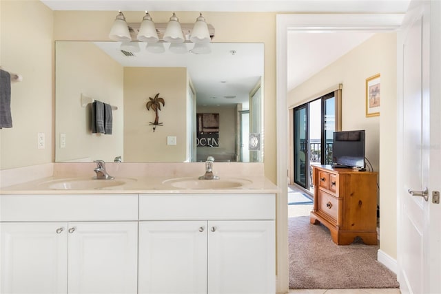 bathroom featuring vanity