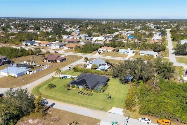 bird's eye view featuring a residential view