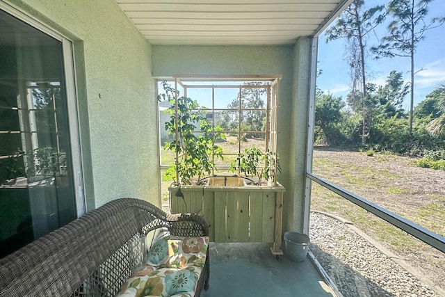 view of sunroom / solarium