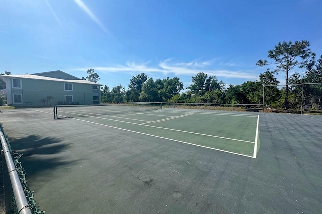 view of tennis court