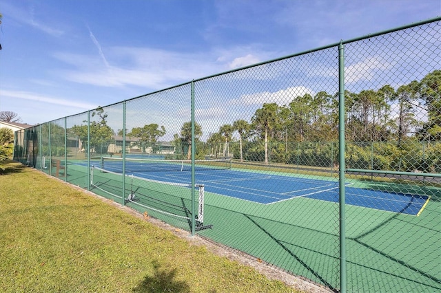 view of tennis court