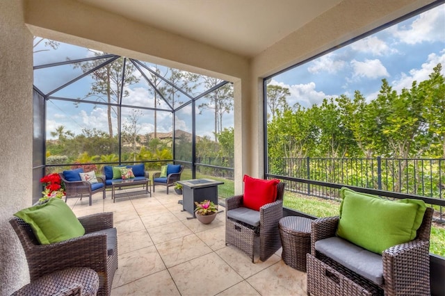 view of sunroom / solarium