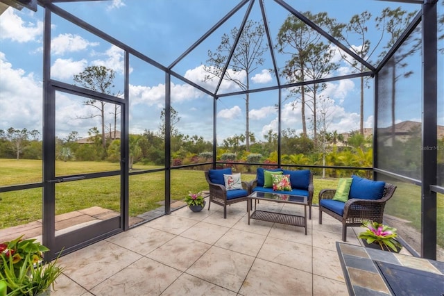 view of sunroom / solarium