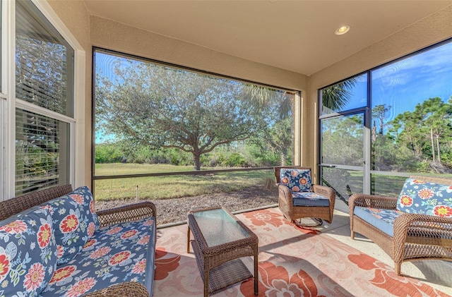 view of sunroom / solarium