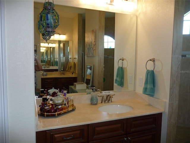 bathroom featuring vanity