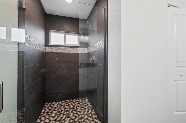 bathroom with walk in shower