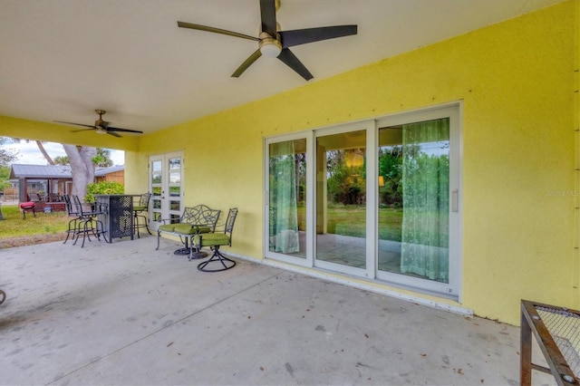 11247 Euler Ave, Englewood, FL 34224 - view of patio / terrace with ceiling fan