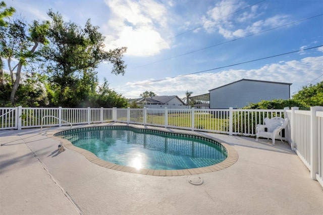 view of pool with a patio