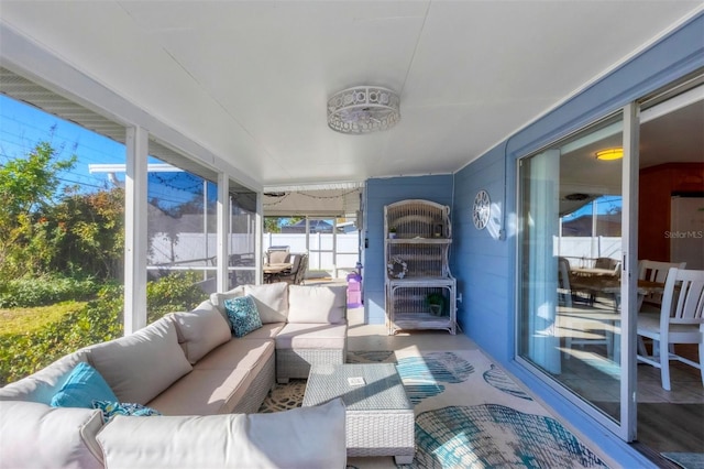 view of sunroom / solarium