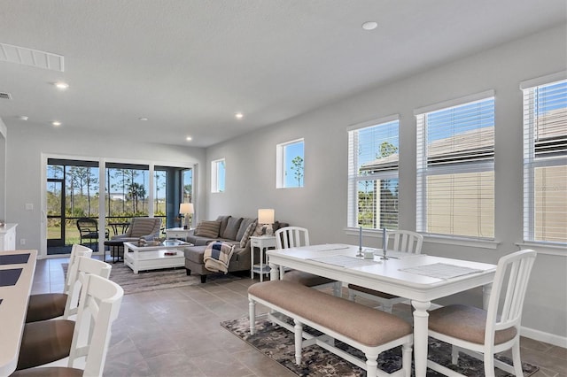 view of dining space