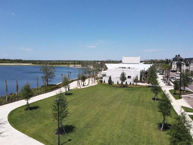 view of water feature