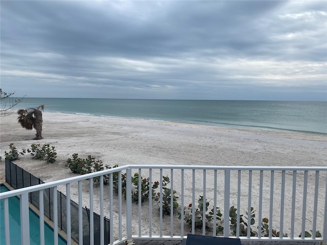 water view with a beach view