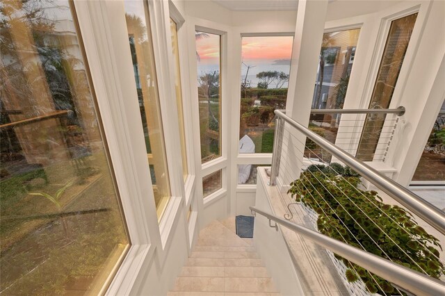 view of sunroom / solarium